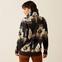 ARIAT WOMENS SIENNA 1/2 ZIP SWEATSHIRT - THORNSTONE PRINT