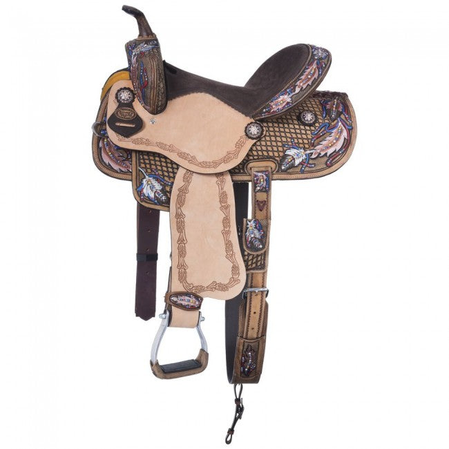 SILVER ROYAL NAOMI BARREL SADDLE - 15"