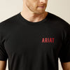 ARIAT MENS NAP MOUNTAIN TEE SHIRT - BLACK
