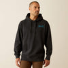 ARIAT MENS DIAMOND CANYON HOODIE - BLACK HEATHER