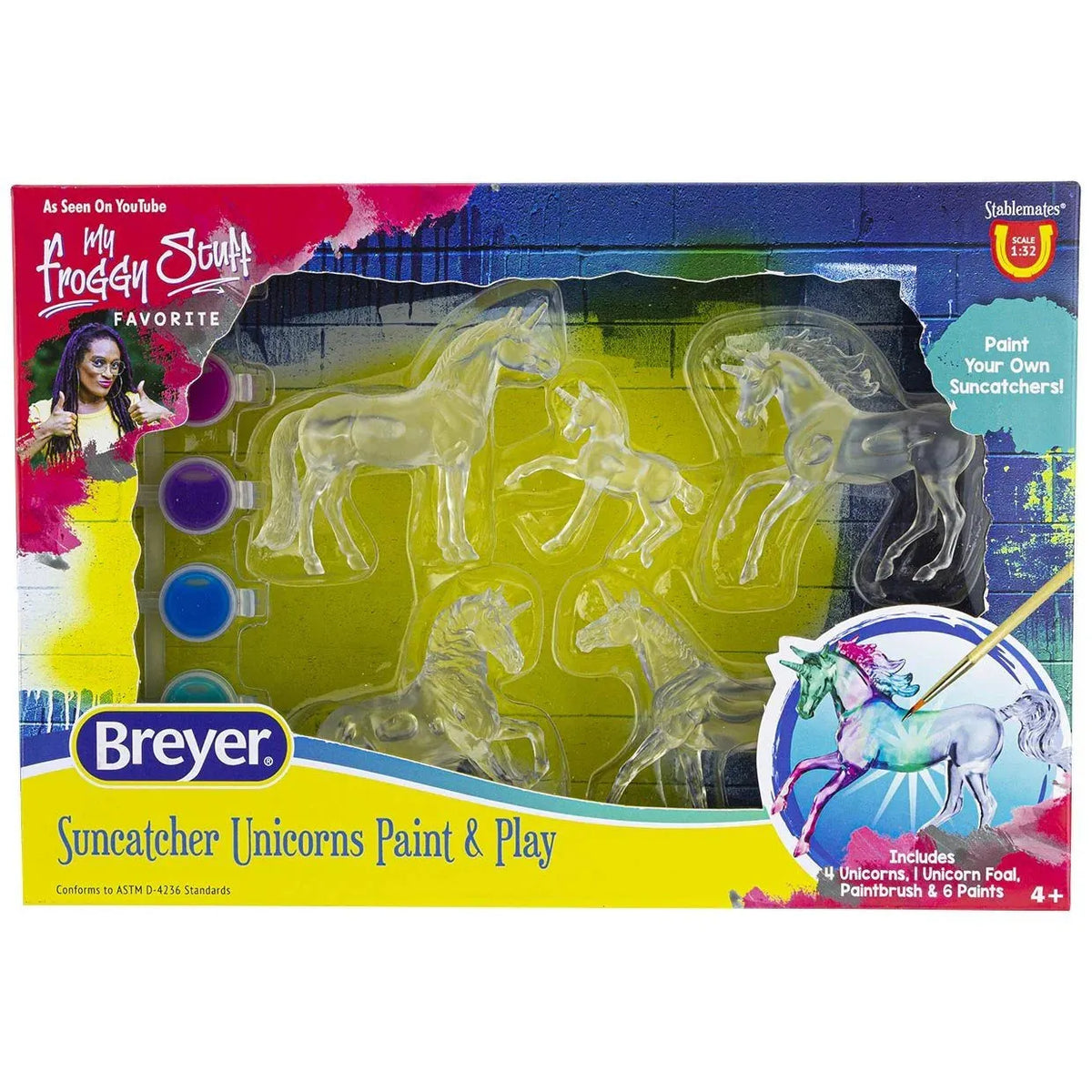 BREYER SUNCATCHER UNICORN PAINT &  PLAY