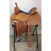 MARTIN CERVI  BARREL SADDLE 13.5 BLACK OSTRICH FULL SEAT BREAST COLLAR INCLUDED