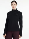 LEMIEUX FRANCES QUARTER ZIP FLEECE  - BLACK