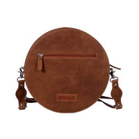 MYRA PRAIRIE DREAMS HAND TOOLED ROUND BAG