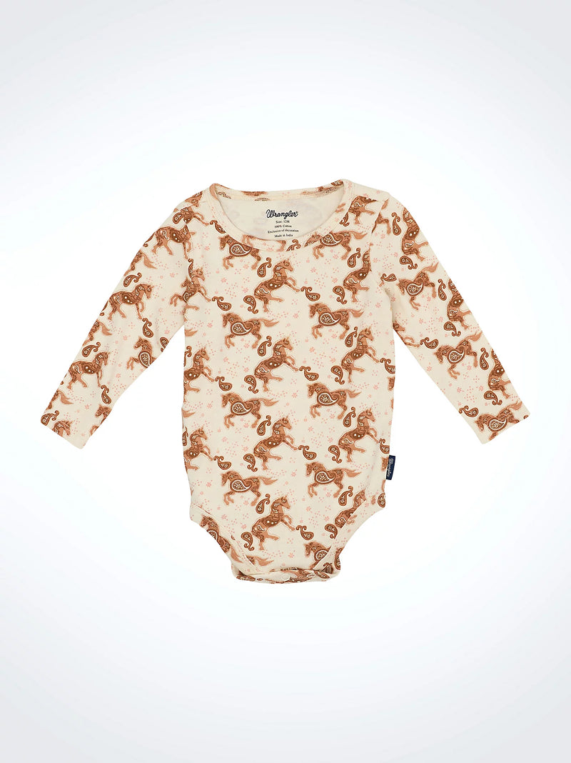 WRANGLER BABY GIRL WESTERN PRINT BODYSUIT