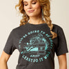 ARIAT WOMENS BARREL BEAUTY TEE SHIRT