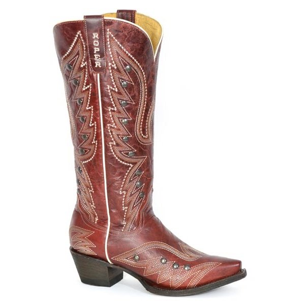 ROPER WOMEN SNIP TOE - BRANDY - FLEXTRA WIDE CALF