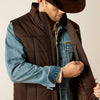 ARIAT MENS CRIUS INSULATED VEST - BROWN