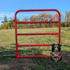 4 ' Border Gates Red 5-Bar