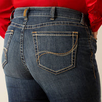 ARIAT WOMENS MID RISE LILLA BOOT CUT JEANS