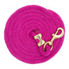 WEAVER LEATHER POLY LEAD ROPE 10' WITH SOLID BRASS SNAP - SOLID COLORS