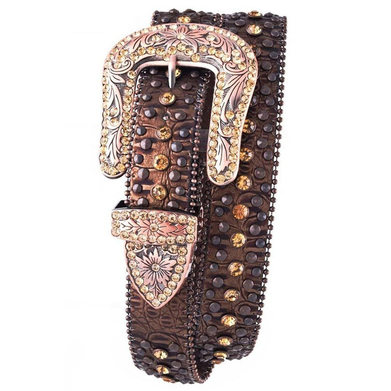 RHINESTONE STUDDED WOMENS BELT