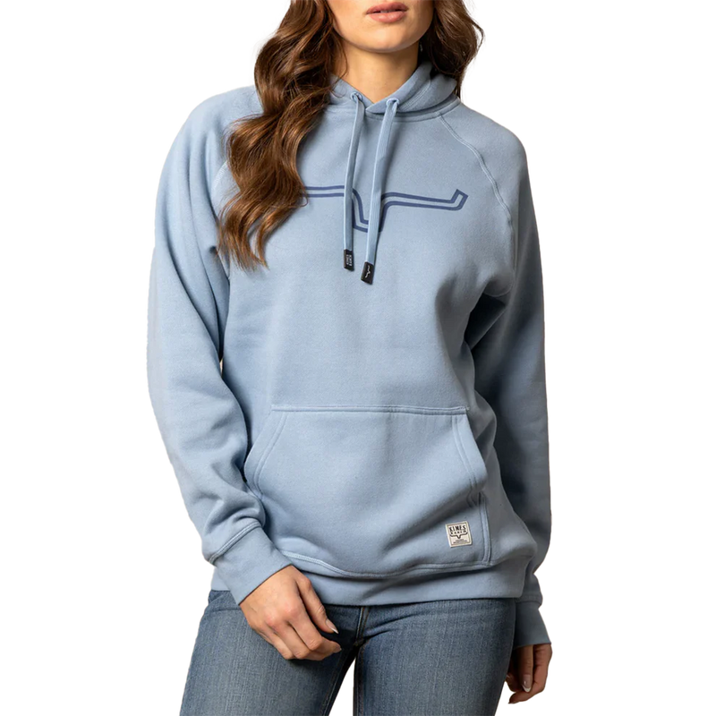 Sweat à capuche KIMES RANCH pour femme - Bleu carbone