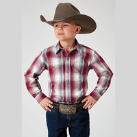 ROPER BOYS RED CANYON PLAID SHIRT