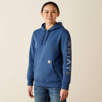 ARIAT WOMENS REBAR GRAPHIC HOODIE - ENSIGN BLUE