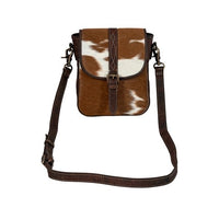 MYRA SANTA MESA LEATHER & HAIRON BAG IN LIGHT HAIR 0N HIDE