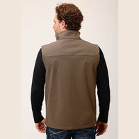 ROPER MENS SOFT SHELL VEST - MOCHA