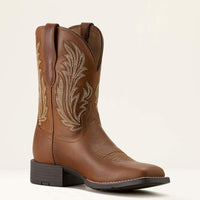 ARIAT WOMENS ROUND UP FILLY WIDE SQUARE TOE WESTERN BOOT
