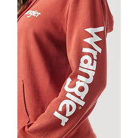 WRANGLER WOMENS RETRO HOODIE - RUST