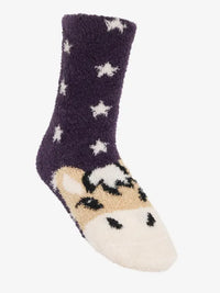 LEMIEUX MINI FLUFFY CHARACTER SOCKS - JUNIPER