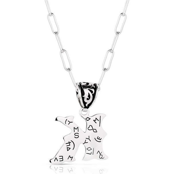 MONTANA SILVERSMITHS WESTERN INITIAL NECKLACE - K