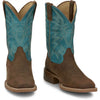 JUSTIN MENS BIG BUCKS BROWN COWHIDE