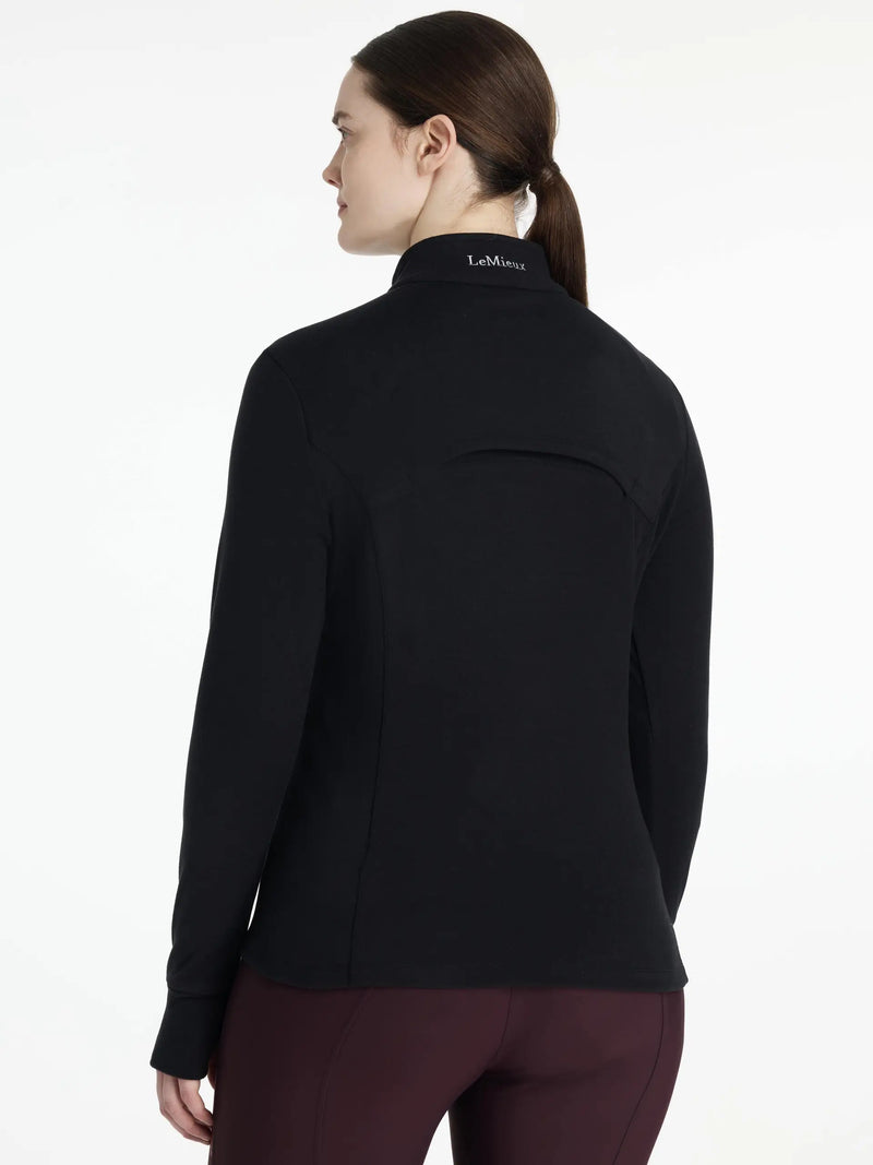 LEMIEUX FRANCES QUARTER ZIP FLEECE  - BLACK