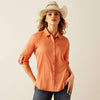 ARIAT WOMENS VETTCK STRETCH SHIRT - LANGOUSTINO