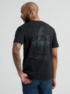 WRANGLER MENS COWBOY BACK GRAPHIC TEE - JET BLACK