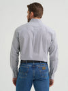 WRANGLER MENS GEORGE STRAIT BUTTON DOWN SHIRT - BLUE GREY SWIRL