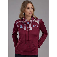 ROPER WOMENS PRINTED COWL NECK SHIRT