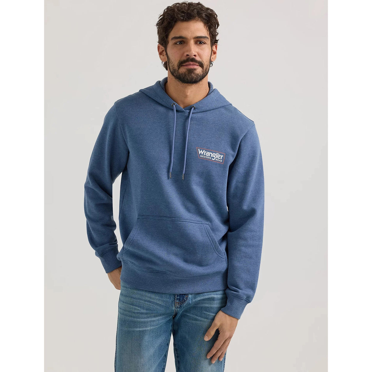 WRANGLER MENS HOODIE - DARK DENIM