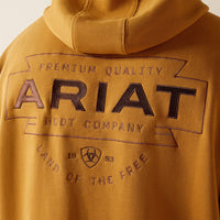 ARIAT MENS SOUTHWEST SIMPLE HOODIE - BONE BROWN