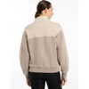 LEMIEUX WOMENS KALI QUARTER ZIP SWEATER -ASH/STONE