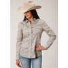 ROPER WOMENS PAISLEY PRINT SHIRT