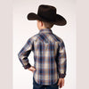 ROPER BOYS RANCH PLAID WESTERN SHIRT