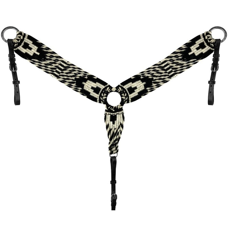 SLEEK STORM MOHAIR ONE EAR HEADSTALL & BREASTCOLLAR SET