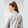 ROPER WOMENS MULTI PLAID WESTERN SHIRT