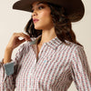 ARIAT WOMENS KIRBY STRETCH SHIRT - WINSOME GEO PRINT