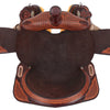 MARTHA JOSEY DAWSON HARDSEAT BARREL SADDLE - 14.5" CHOCOLATE WIDE TREE