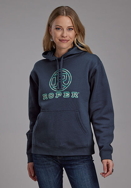 ROPER WOMENS HOODIE  - NAVY BLUE