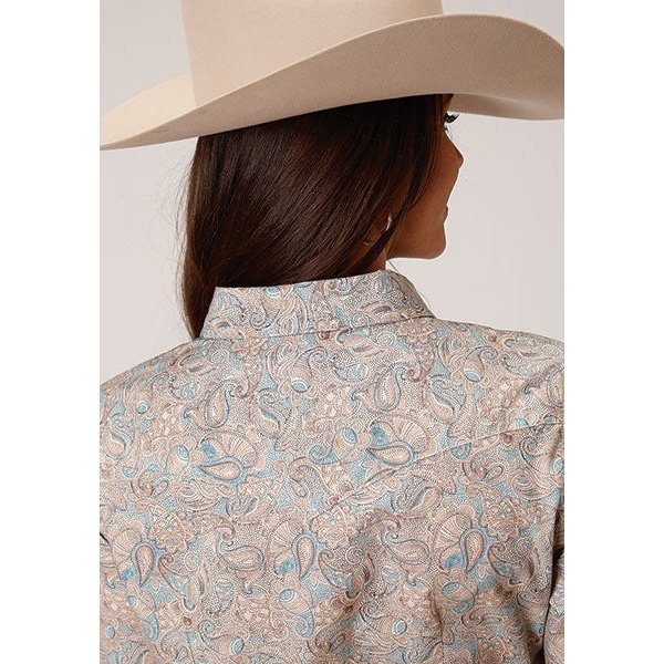 ROPER WOMENS PAISLEY PRINT SHIRT