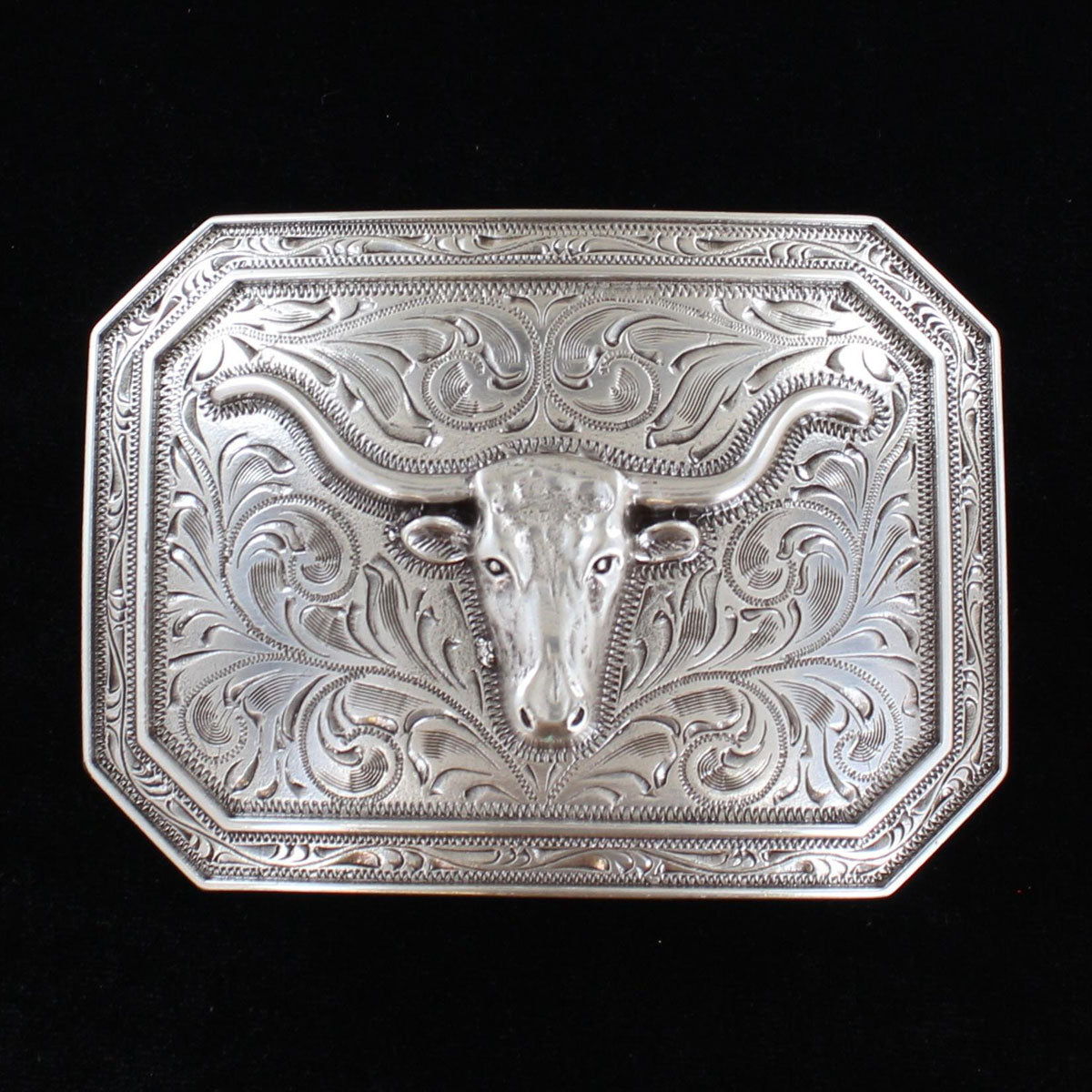 ARIAT RECTANGLE LONGHORN BUCKLE