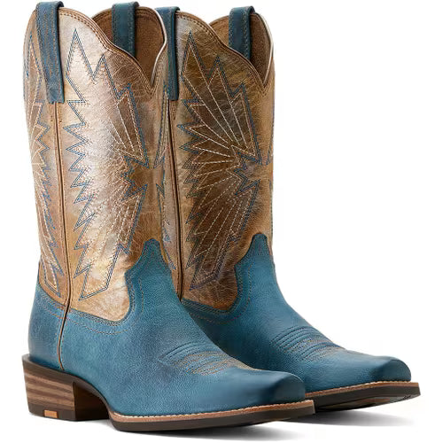 Ariat Women Decatur Western Boot  - Indigo Dreams