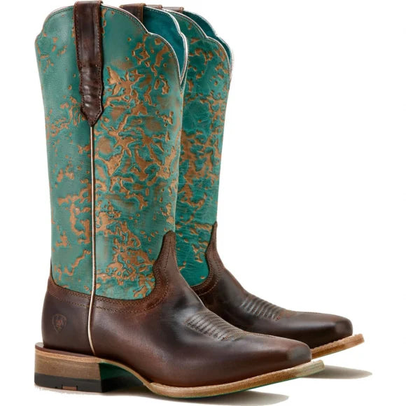 Ariat Womens Frontier Farrah Wide Square Toe Western Boot