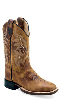 OLD WEST CHILDRENS SQUARE TOE COWBOY BOOT