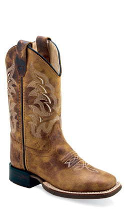 OLD WEST CHILDRENS SQUARE TOE COWBOY BOOT