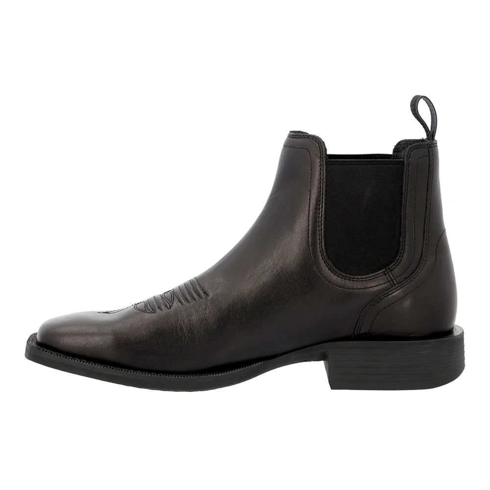 Durango Mens Shyloh Roasted Chestnut Leather Chelsea Boot - Black