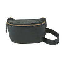 RIVET AND BURR SQUARE FANNY PACK WITH NYLON STRAP