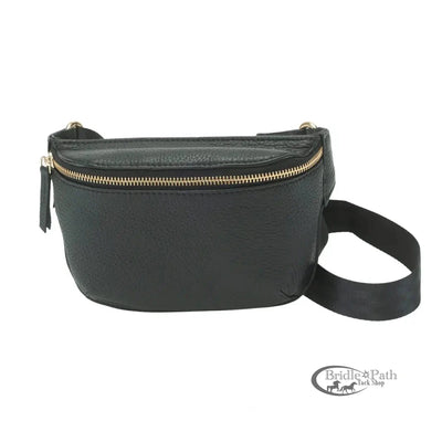 RIVET AND BURR SQUARE FANNY PACK WITH NYLON STRAP